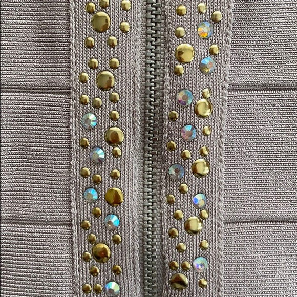 Bebe Bandage Zip Front Dress XS - Picture 3 of 8